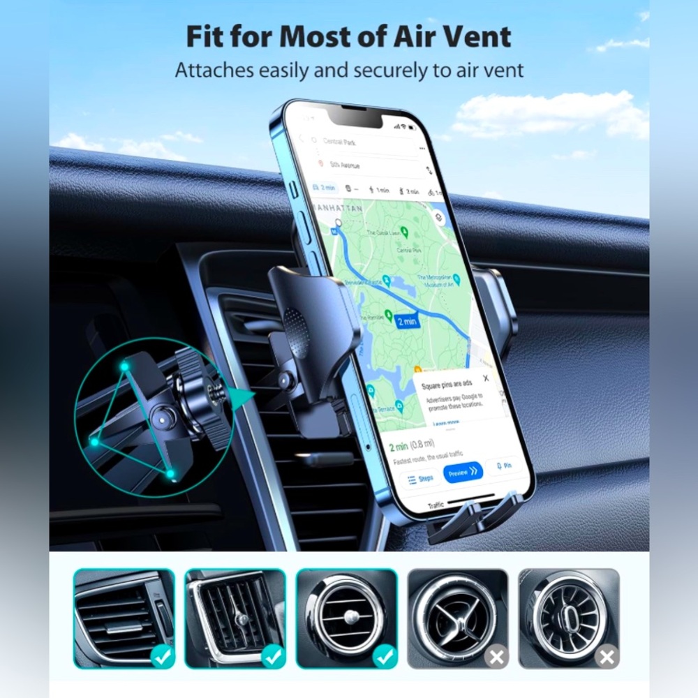 SOON Car Phone mount , black